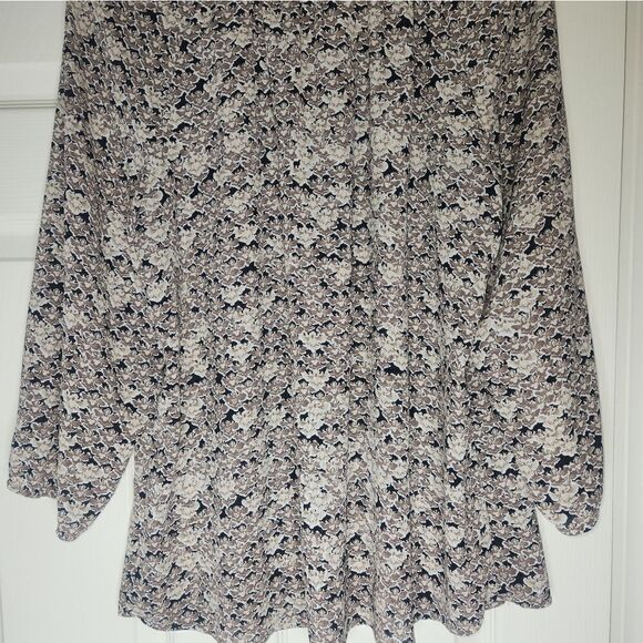 Croft@ Barrow L Mlticlr 3/4Sleeve SwarovskiNeck HalfButtonsFloralPrint WomenTop - Picture 7 of 7